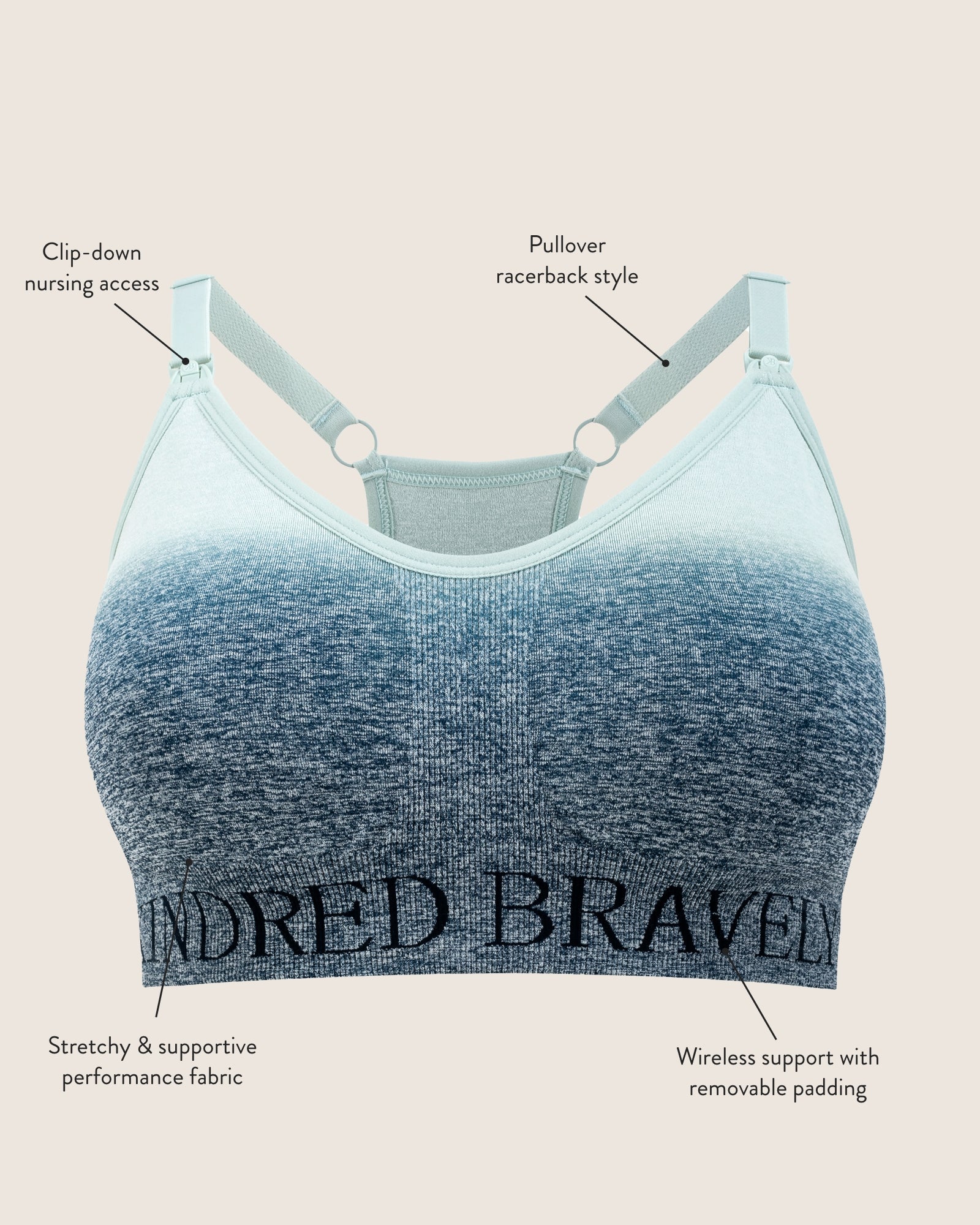 Sublime® Nursing Sports Bra | Black - Image 5