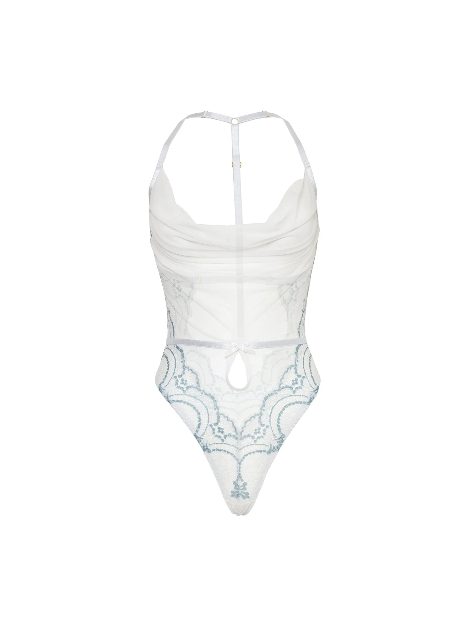 Victoria Sheer Halter Teddy