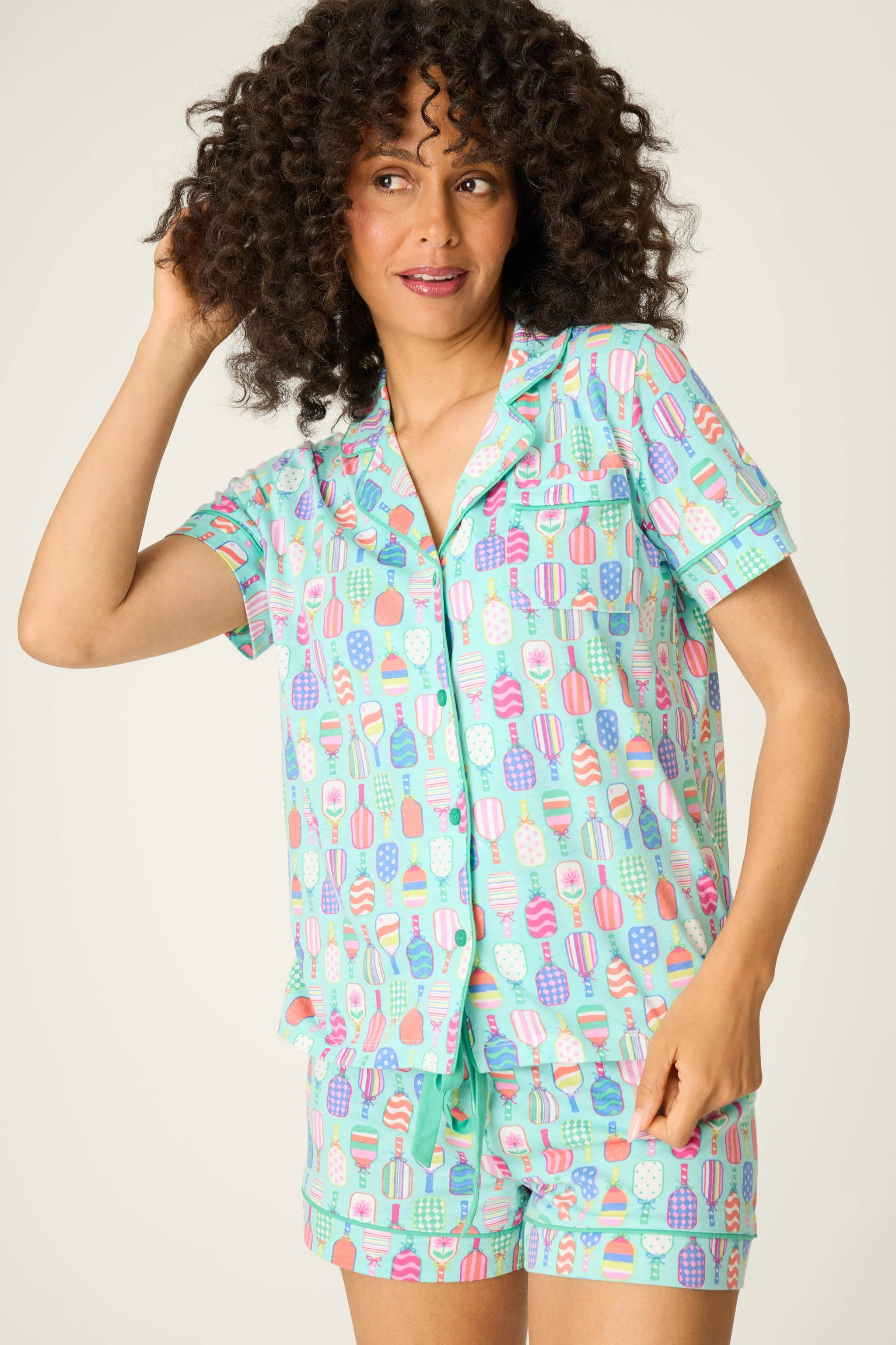Whimsy Paddle Party Short PJ Set - Image 2